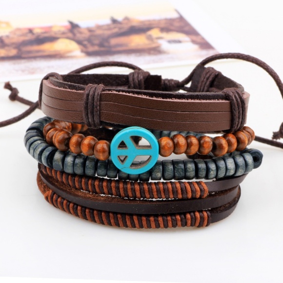 Fashion Assorted Leather Bracelets - Picture 3 of 5